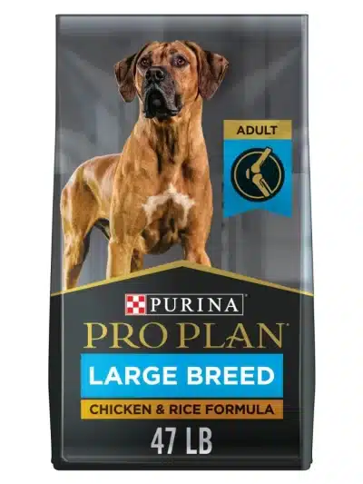 Purina Pro Plan Dry Dog Food for Large Adult Dogs High Protein, Real Chicken & Rice, 47 lb Bag