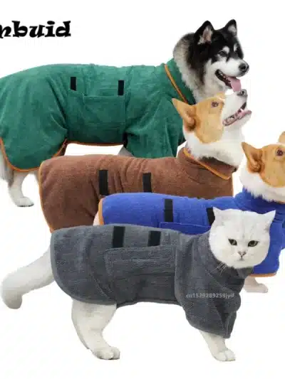 Super Absorbent Pet Microfiber Bathrobe