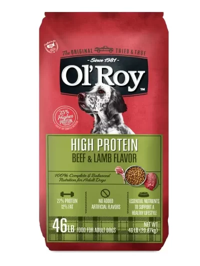 Roy High Protein with Beef & Lamb Flavor Dry Dog Food