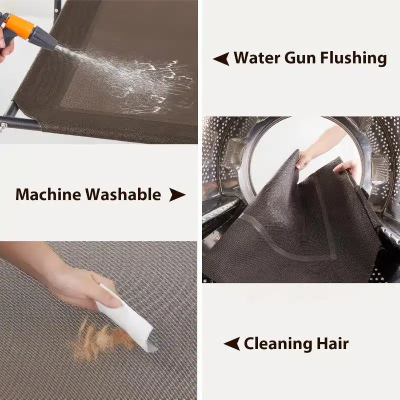 Large Elevated Cooling Dog Bed,Raised Dog Cots Beds for Large Dogs,Chew Proof Portable Cooling Pet Cot Skid - Image 6