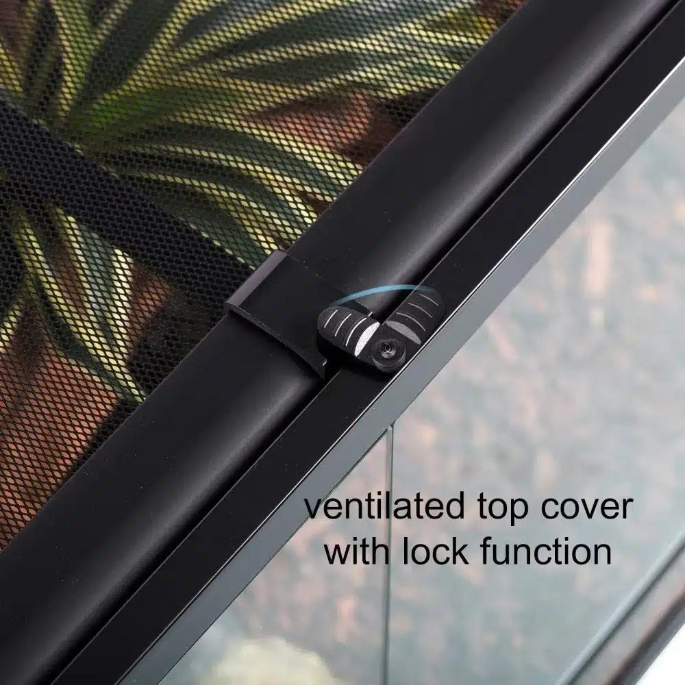 Crystal Double Hinge Door Terrarium With Screen Ventilation - Image 5