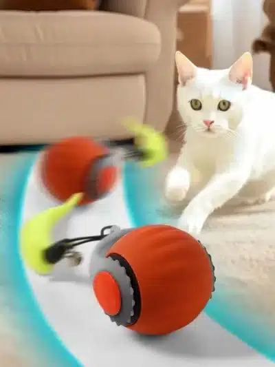 Cat Interactive Electric Rolling Ball with Teasing Tail