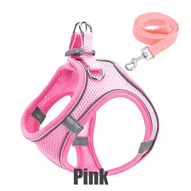 Reflective Adjustable Vest Harness Strap & Leash - Image 14