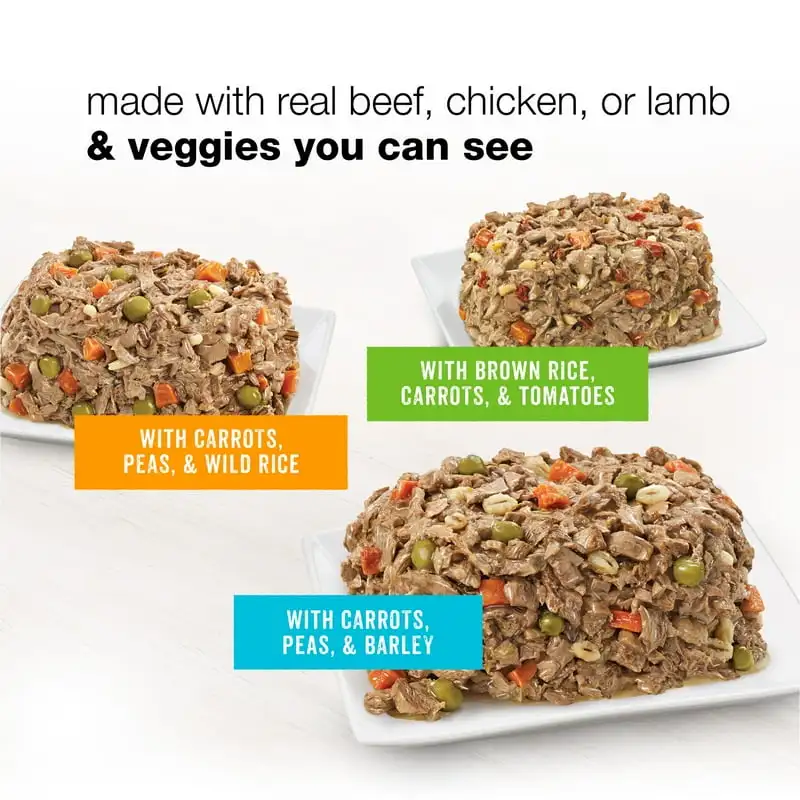 Purina Blends Wet Dog Food Variety Pack Beef Chicken, 10 oz Tubs (12 Pack) - Image 3