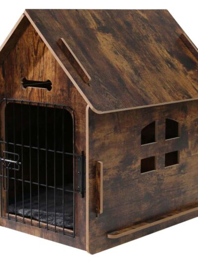 Wooden Dog Kennel for Playing and Resting