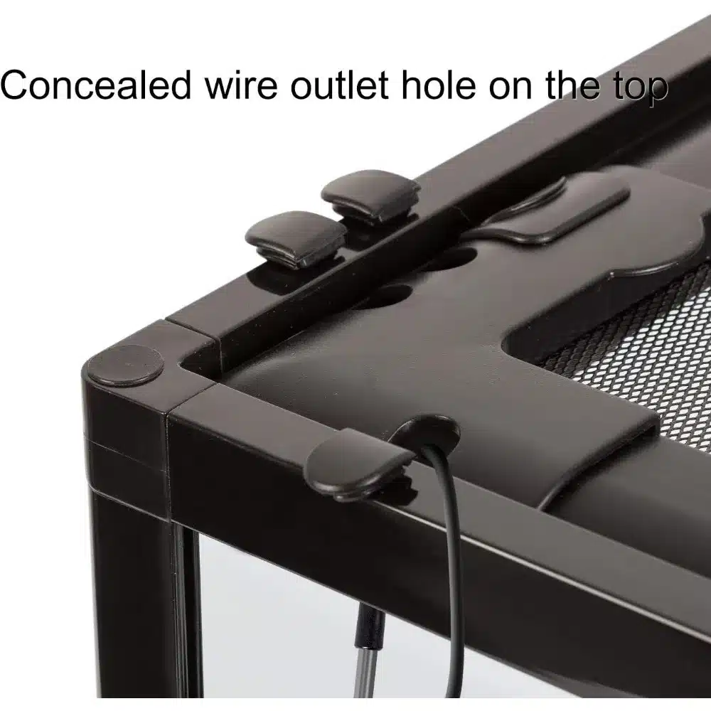 Crystal Double Hinge Door Terrarium With Screen Ventilation - Image 4