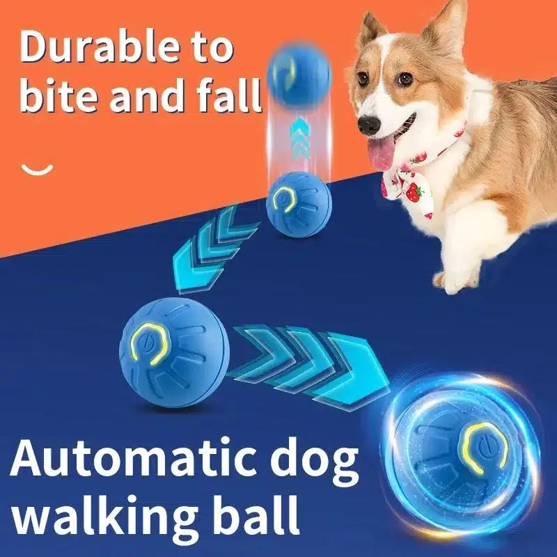 Interractive Motion Activated Rolling Ball Dog Toy - Image 2
