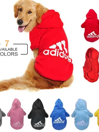 New Pet Dog Clothes Fleece Warm Sweatshirt Jacket Dogs Hoodies Small Medium Large Dogs Husky Labrador Dogs Clothes Pet Costume
