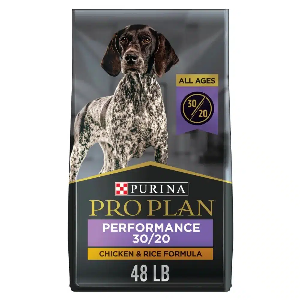 Purina Pro Plan Dry Dog Food Performance 30/20 High Protein, Real Chicken & Rice, 48 lb Bag