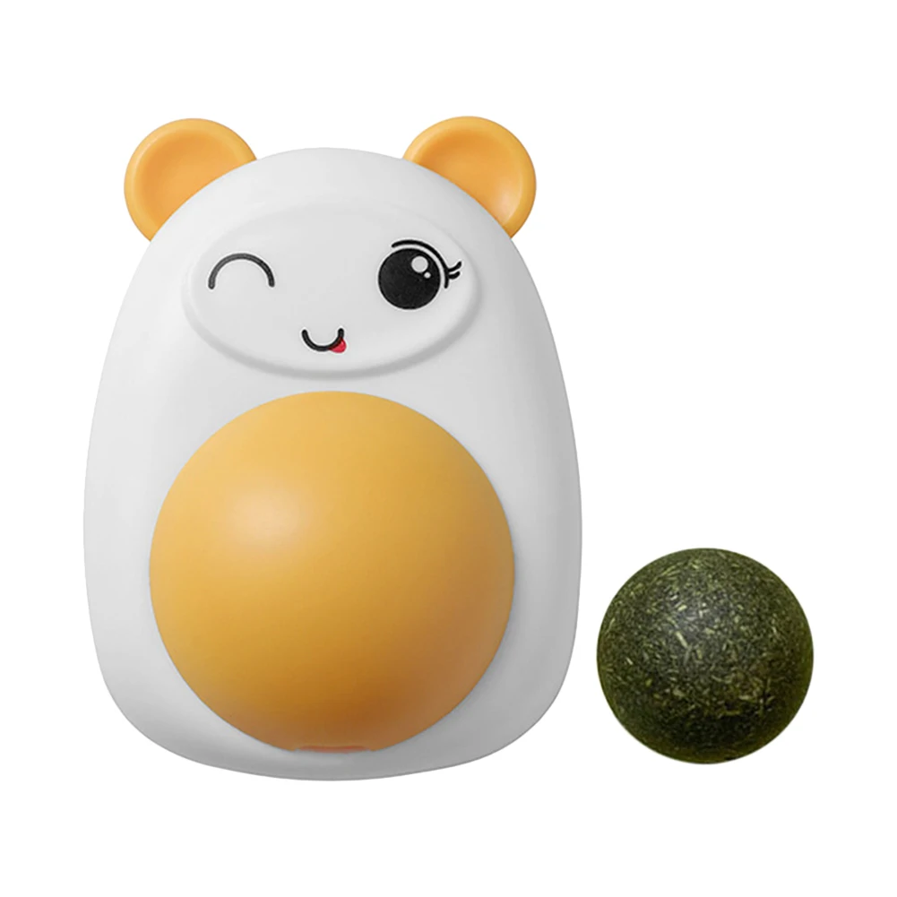 Plastic Catnip Ball Natural Safe Cats Catnip Balls Toy with Transparent Cover Cats Teeth Cleaning Catnip for Pet Treats Supplies - Image 4