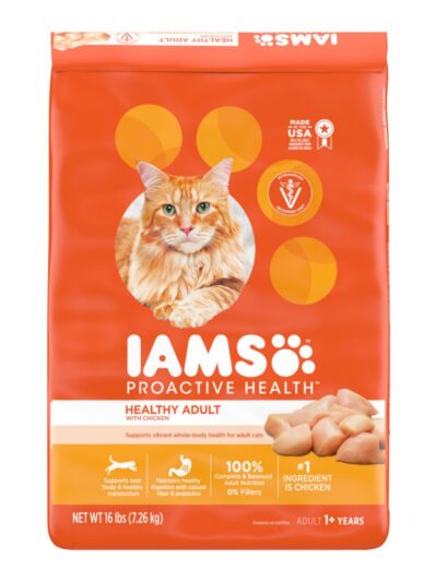 IAMS Proactive Health Adult Dry Cat Food Chicken 22lbs