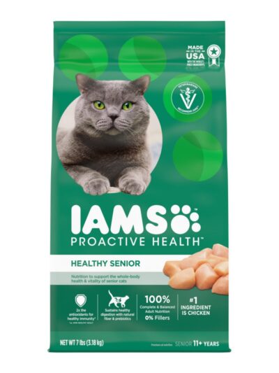 IAMS Proactive Health Senior Dry Cat Food Chicken 7lb