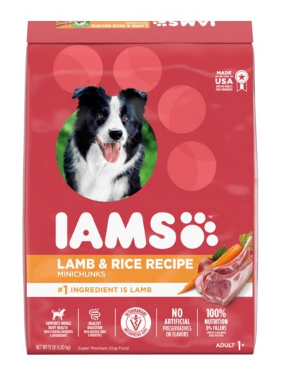 IAMS Minichunks Adult Dry Dog Food Lamb & Rice 15lb