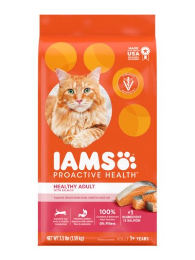 IAMS Proactive Health Adult Dry Cat Food Salmon 3.5lb