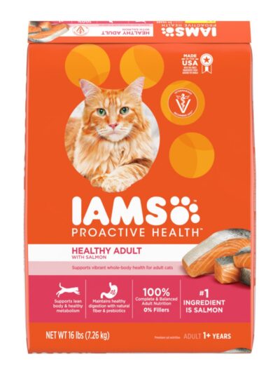 IAMS Proactive Health Adult Dry Cat Food Salmon 16lb