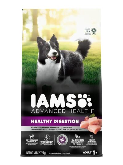 IAMS Advanced Healthy Digestion Adult Dry Dog Food Chicken & Whole Grains 6lb