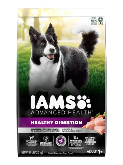 IAMS Advanced Healthy Digestion Adult Dry Dog Food Chicken & Whole Grains 27lb