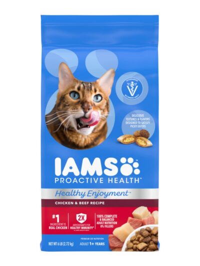 IAMS ProActive Health Healthy Enjoyment Dry Cat Food Chicken & Beef 6lb