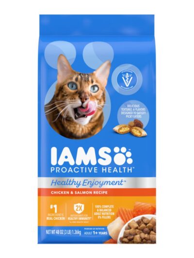 IAMS ProActive Health Healthy Enjoyment Dry Cat Food Chicken & Salmon 3lb