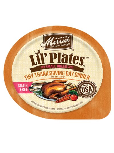 Merrick Dog Lil Plates Small Breed Tiny Thanksgiving Day Dinner 3.5oz. (Case of 12)