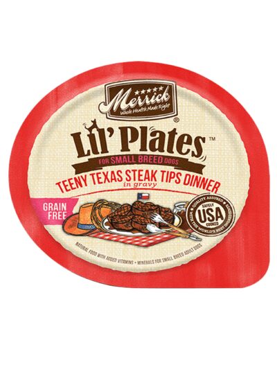 Merrick Lil Plates Grain Free Teeny Texas Steak Tips Dinner 3.5oz. (Case of 12)