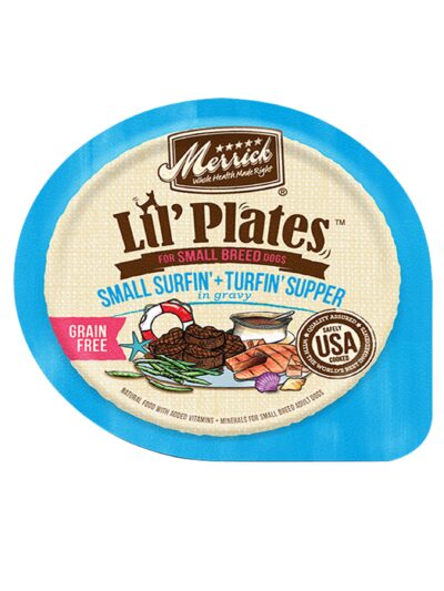 Merrick Lil Plates Grain Free Small Surfin Turfin Supper Dog Food 3.5oz. (Case of 12)