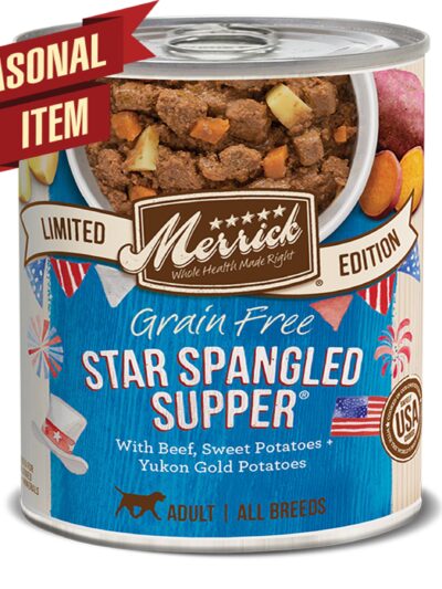 Merrick Dog Seasonal Star Spangled Supper 12.7oz.