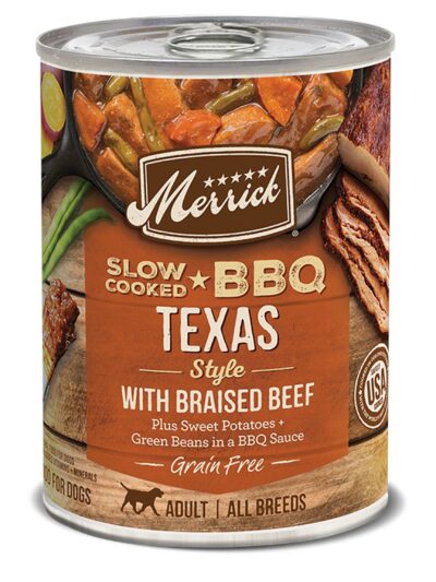 Merrick Dog Slow-Cooked Grain Free Texas Style Beef 12.7oz. (Case of 12)
