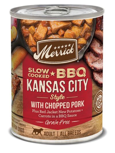 Merrick Dog Slow-Cooked Grain Free Kansas Style Pork 12.7oz. (Case of 12)