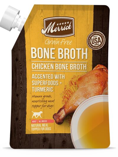 Merrick Dog Bone Broth Grain Free Chicken 7oz. (Case of 14)