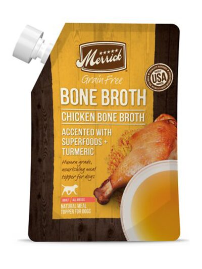Merrick Dog Bone Broth Grain Free Chicken 16oz. (Case of 10)