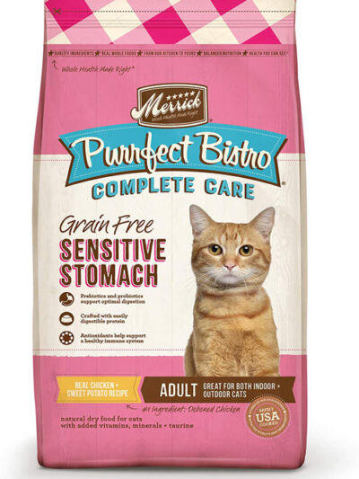 Merrick Purrfect Bistro Complete Care Sensitive Stomach Recipe 4Lb