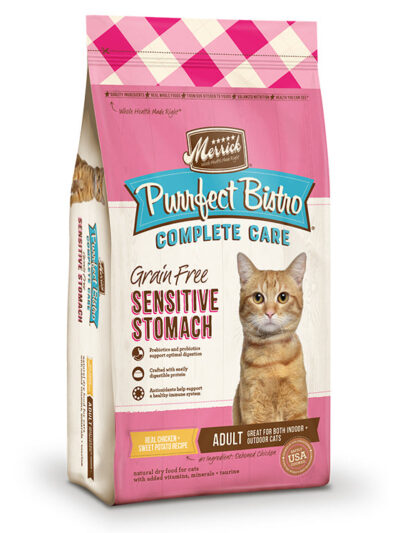 Merrick Purrfect Bistro Complete Care Sensitive Stomach Recipe 12Lb