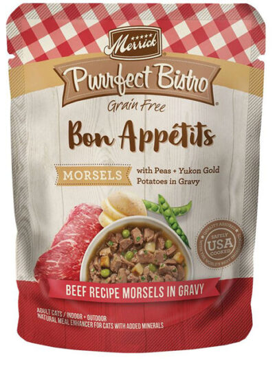 PURRFECT BISTRO CAT GRAIN FREE MORSELS BEEF 3oz. (Case of 24)