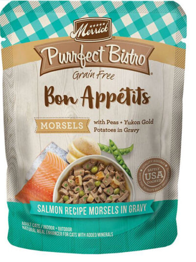 PURRFECT BISTRO CAT GRAIN FREE MORSELS SALMON 3oz. (Case of 24)