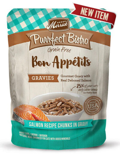 PURRFECT BISTRO CAT GRAIN FREE GRAVIES SALMON 3oz. (Case of 24)