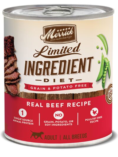 Merrick Dog Limited Ingredient Grain Free Beef 12.7oz.