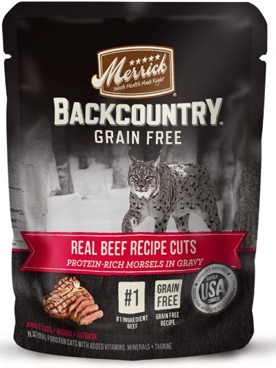 Merrick Cat Backcountry Real Beef 3oz. (Case of 24)