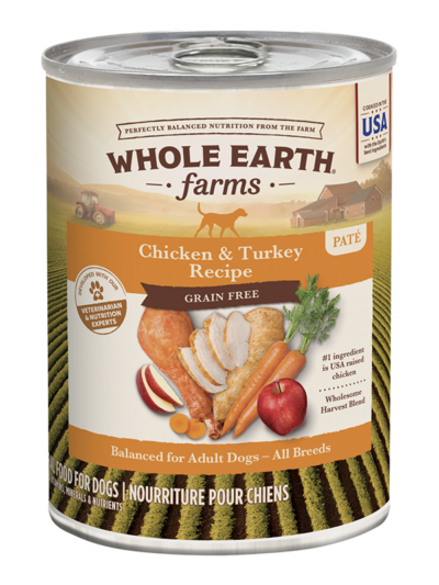 Earth Farms Dog Chicken Turkey 12.7oz. (Case of 12)