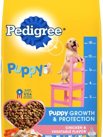 Pedigree Puppy Growth & Protection Dry Dog Food Chicken & Vegetable 3.5lb