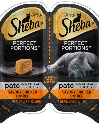 Sheba Perfect Portions Pate Wet Cat Food Savory Chicken 2.6oz