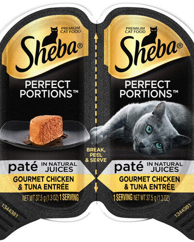 Sheba Perfect Portions Pate Wet Cat Food Gourmet Chicken & Tuna 2.6oz