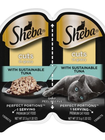 Sheba Perfect Portions Cuts in Gravy Wet Cat Food Signature Tuna 2.6oz 24pk