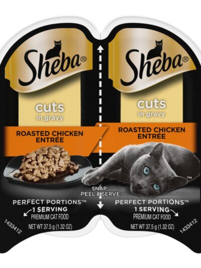 Sheba Perfect Portions Cuts in Gravy Wet Cat Food Roasted Chicken 2.6oz 24pk