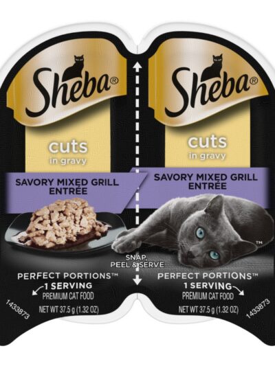 Sheba Perfect Portions Cuts in Gravy Wet Cat Food Savory Mixed Grill 2.6oz