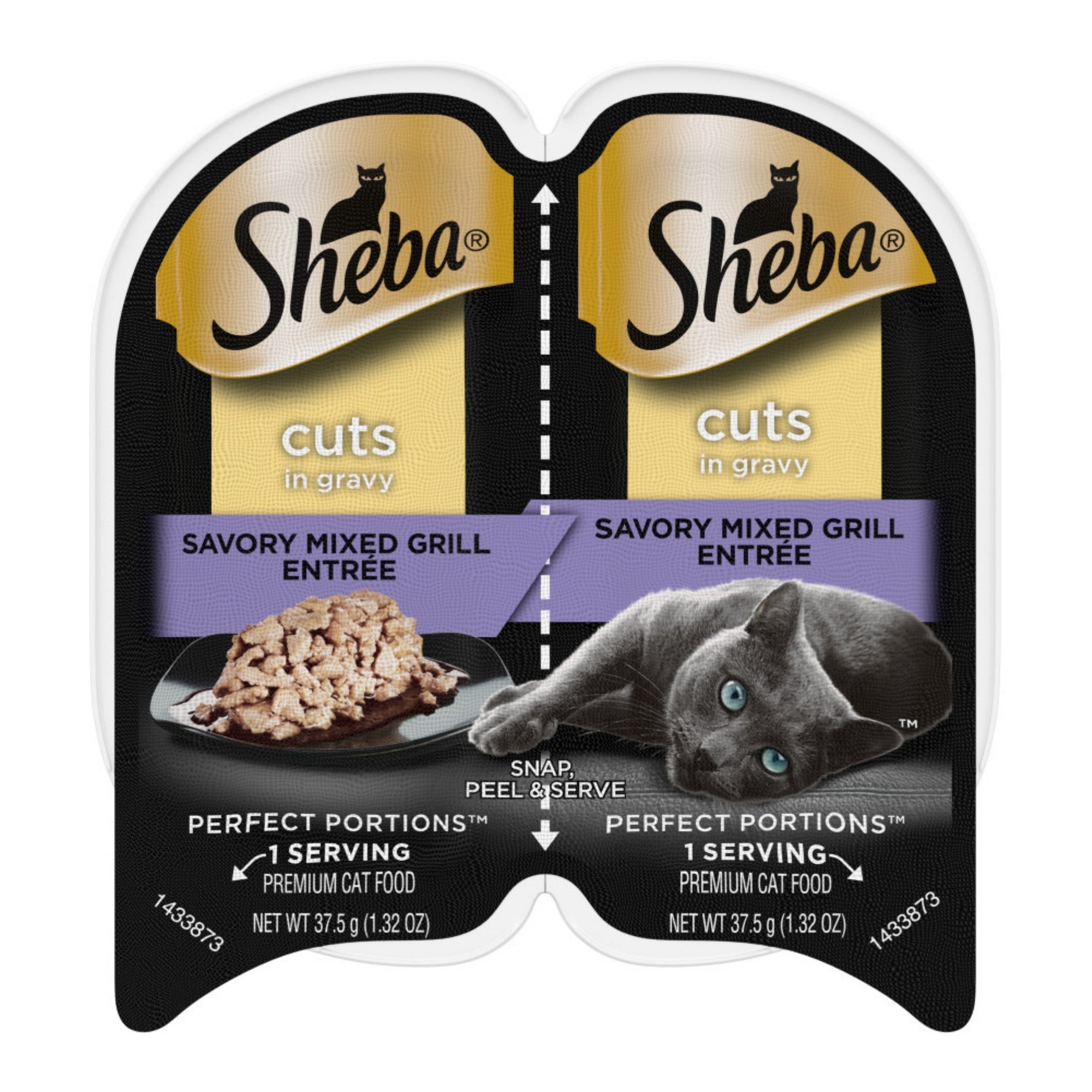 Sheba Perfect Portions Cuts in Gravy Wet Cat Food Savory Mixed Grill 2.6oz