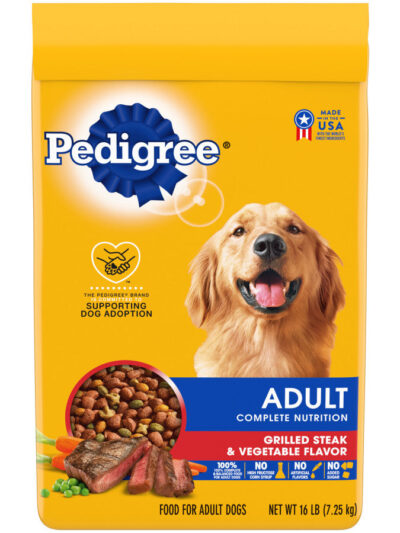 Pedigree Complete Nutrition Adult Dry Dog Food Grilled Steak & Vegetable 16 bs