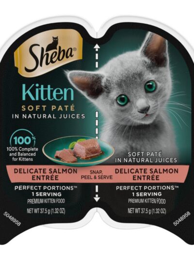 Sheba Perfect Portions Soft Pate Wet Kitten Food Delicate Salmon 2.65oz