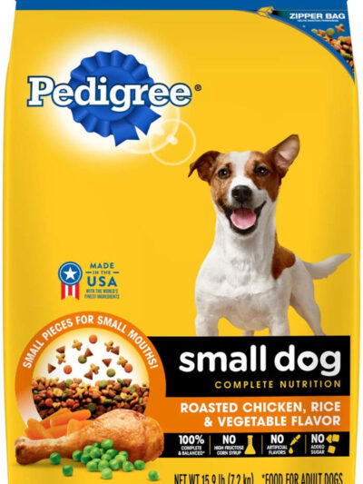 Pedigree Complete Nutrition Small Breed Adult Dry Dog Food Roasted Chicken, Rice & Vegetable 1ea/15.9 lb