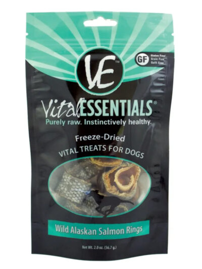Vital Essentials Fd Vital Treats Wild Alaskan Salmon Rings 2oz.